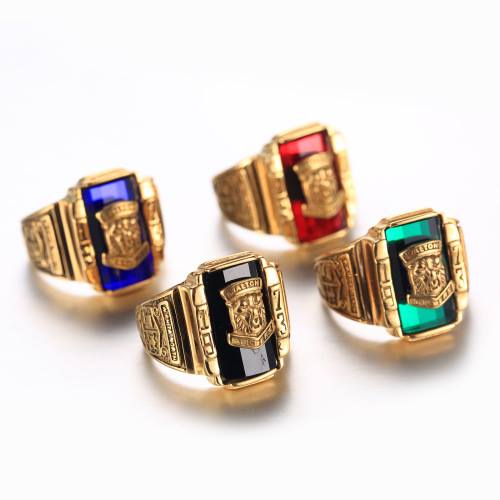 Nhẫn nam cá tính titan sư tử mỹ  không đen không gỉ xài nước tốt