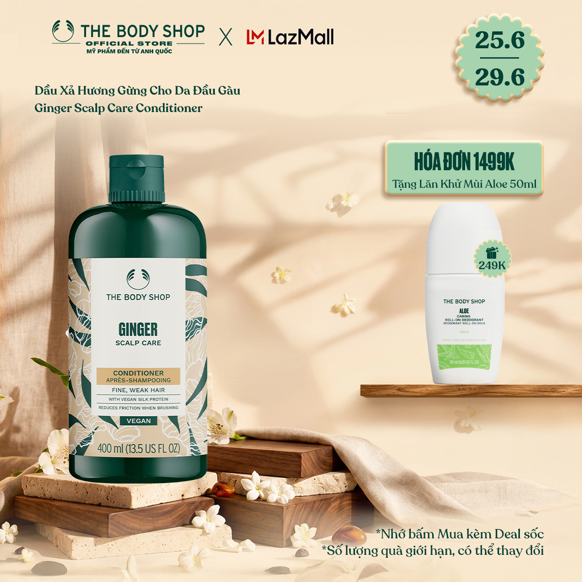Dầu Xả Hương Gừng Cho Tóc Khô Gàu Ginger Scapl Care Conditioner The Body Shop