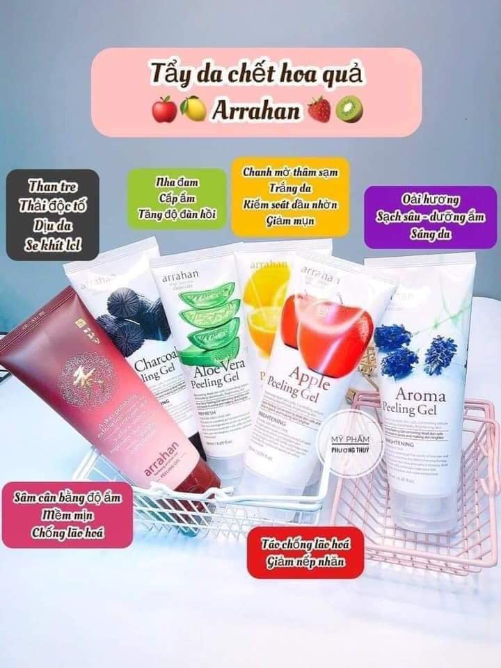 Tẩy da chết arahan hoa quả