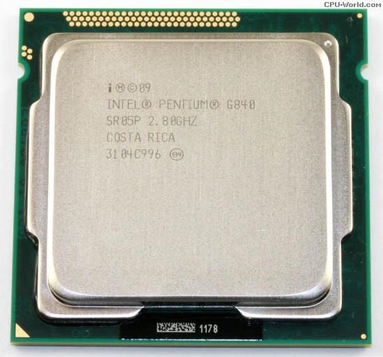 CPU  G840 2.80 GHz, 3Mb