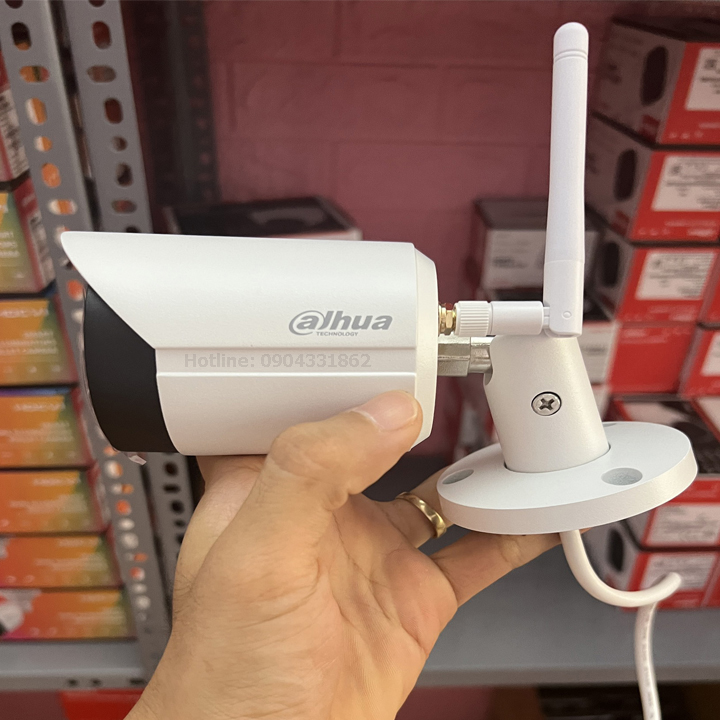 Camera wifi ngoài trời Dahua DH-IPC-HFW1230DS-SAW 2MP 1080P, tích hợp mic, hồng ngoại 30m