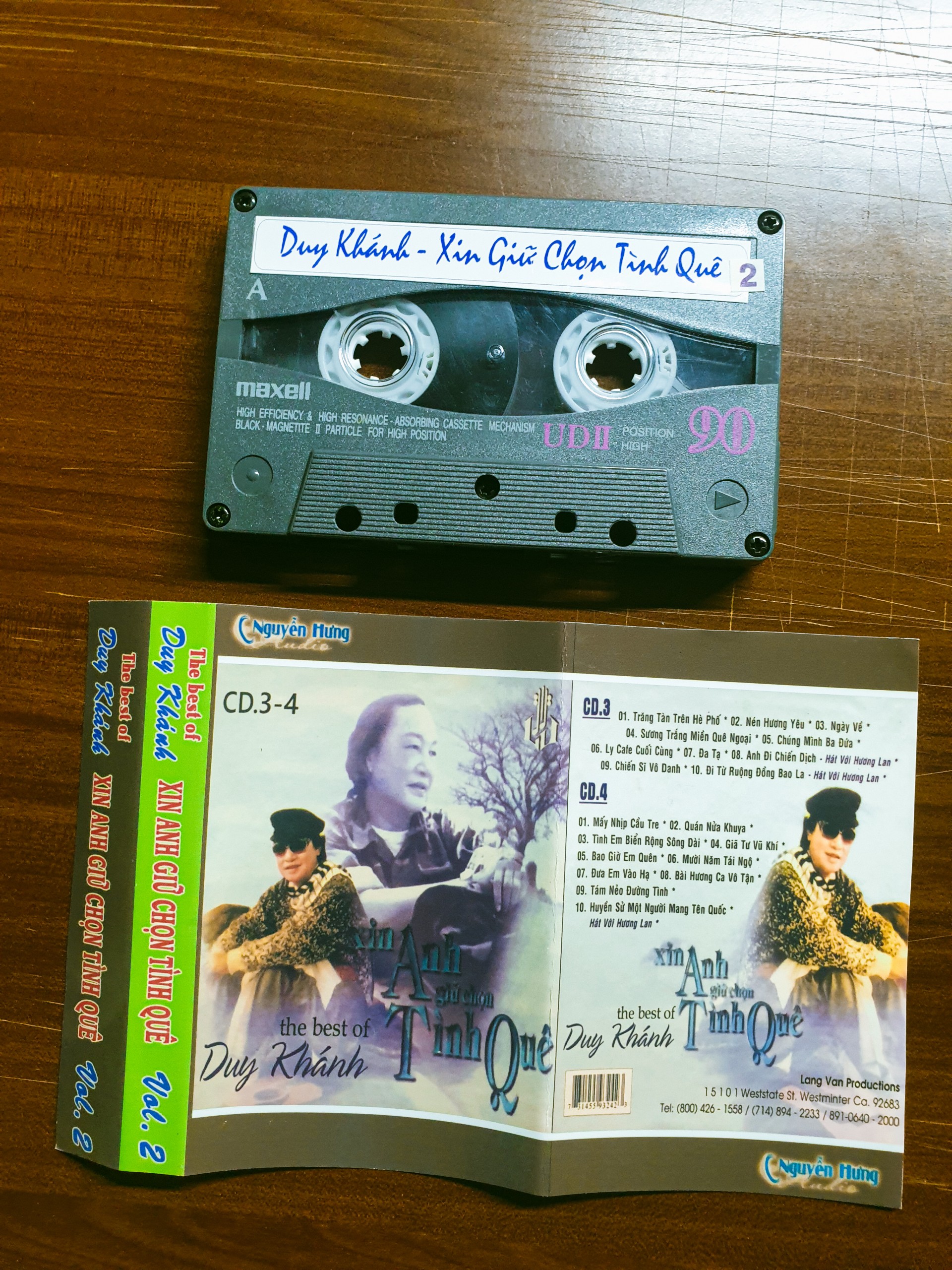 Băng cassette combo ngọc lan - duy khánh