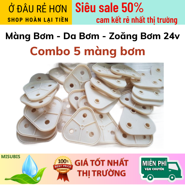 Combo 5 màng bơm máy lọc nước , da bơm 24v , zoang bơm 24v , zoang bơm