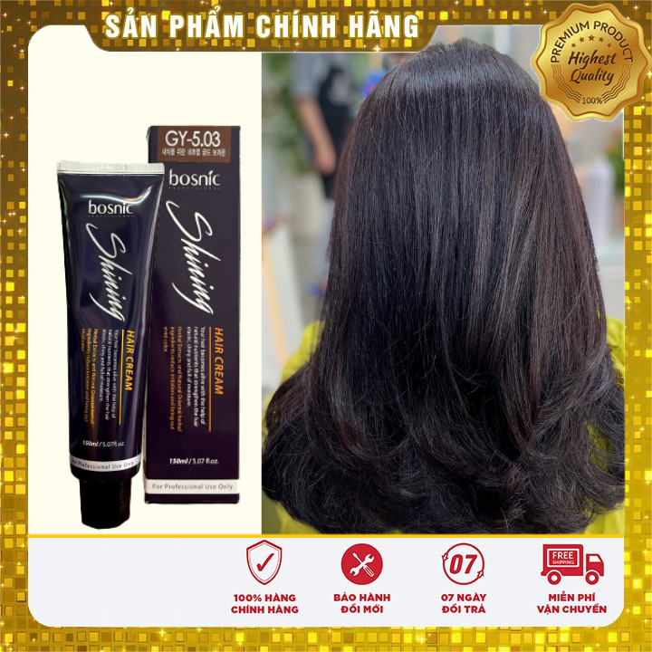 Gy 5.03 - nhuộm thảo dược màu thời trang bosnic 150ml