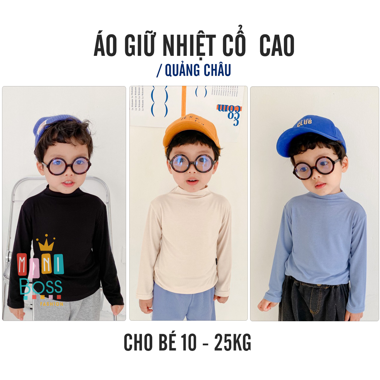 Áo giữ nhiệt cho bé 10-22kg Quảng châu | Áo dài tay cho bé giữ nhiệt