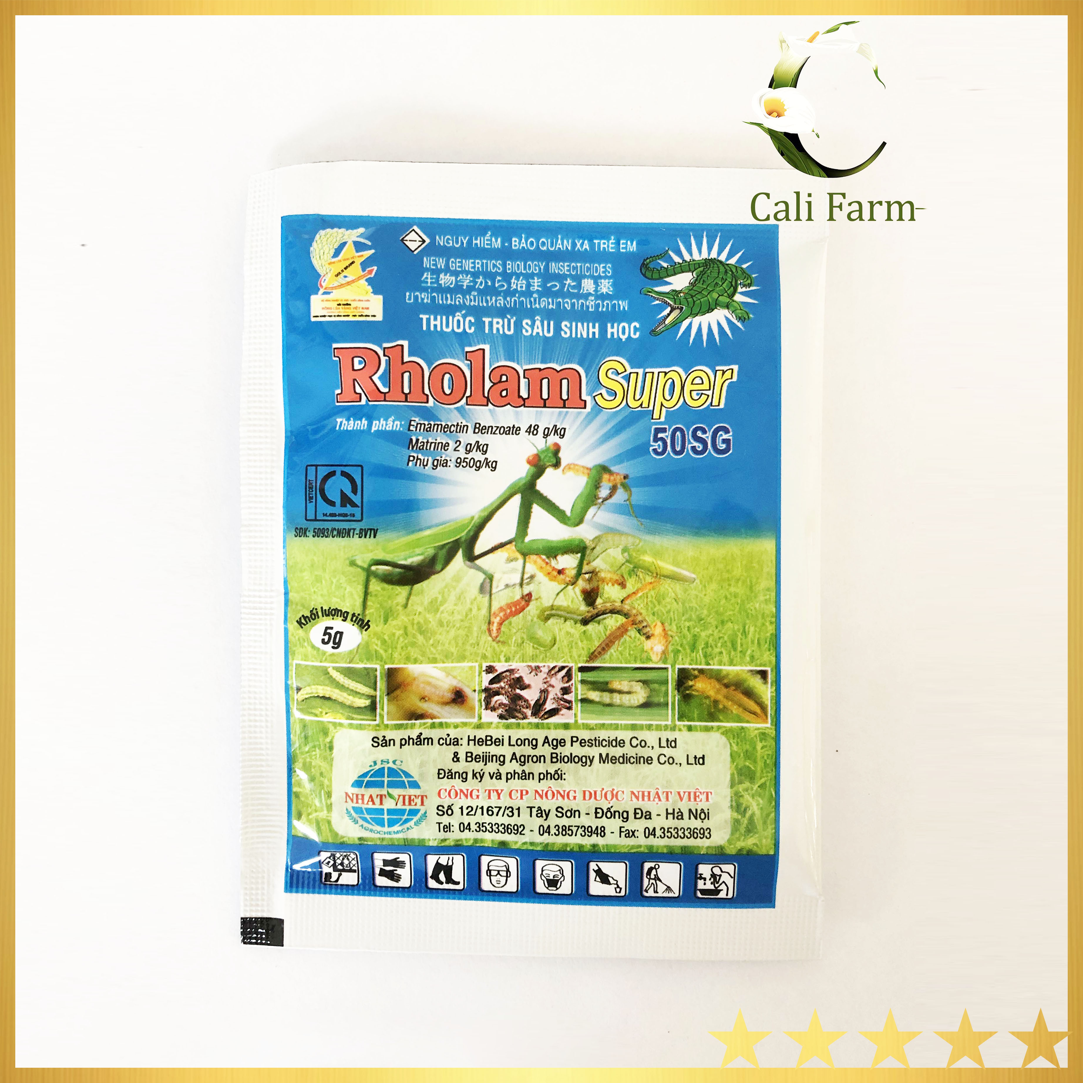Sản phẩm sinh học Rholam Super 50SG chuyên dùng cho hoa hồng