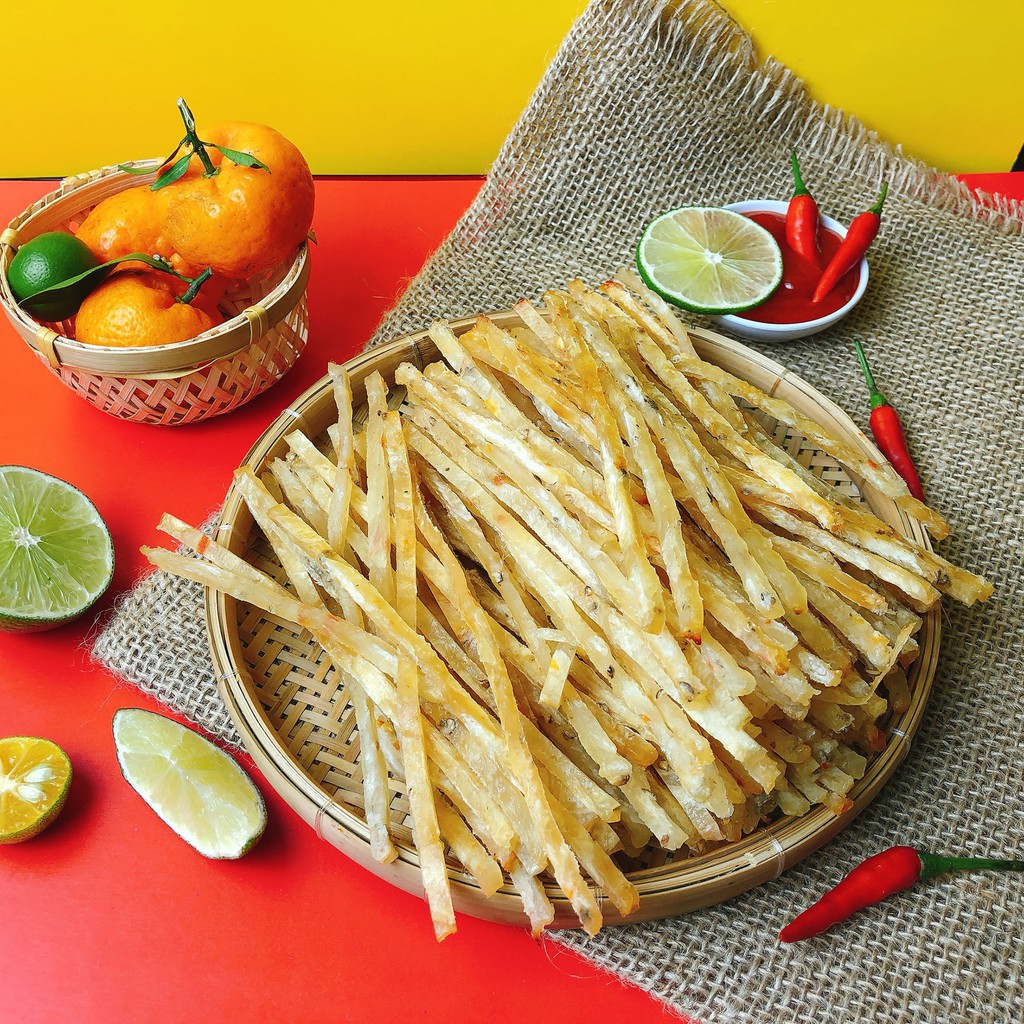 Khô Cá Thiều Que 200g Siêu Ngon đồ ăn vặt