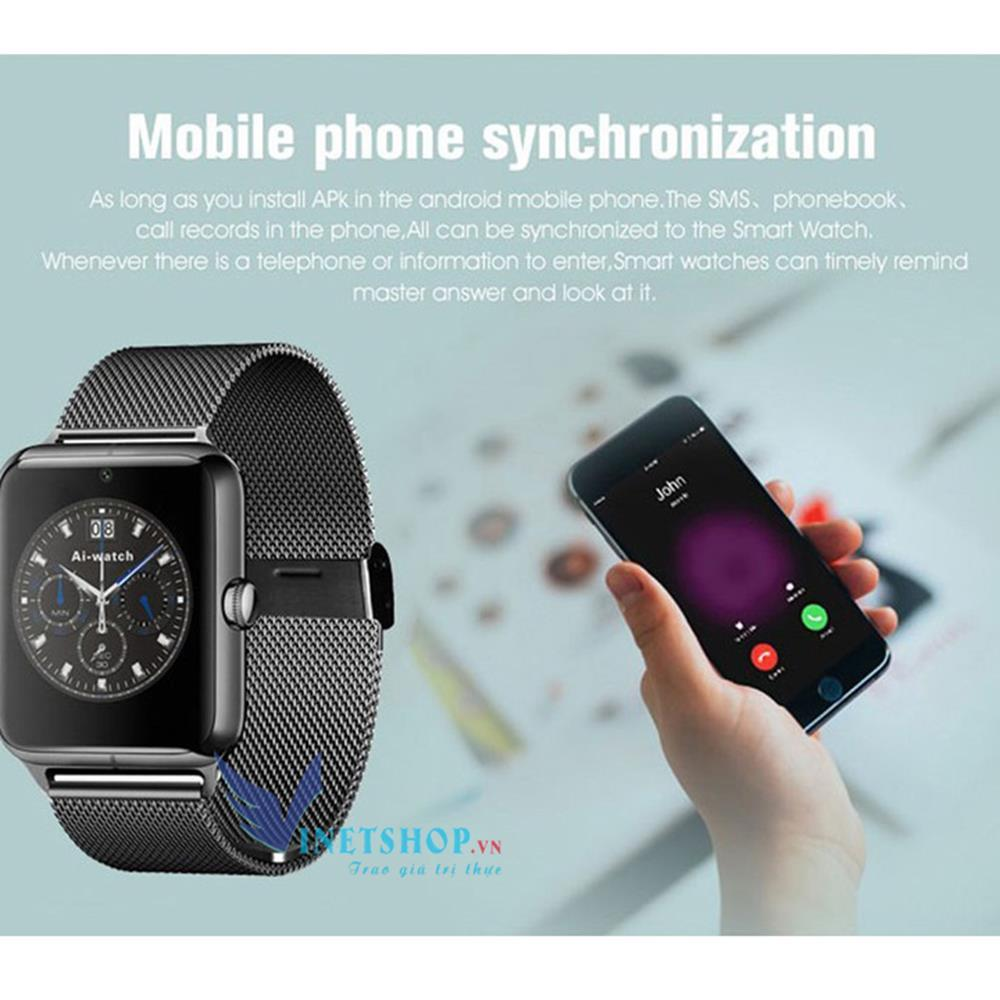 Đồng Hồ Thông Minh Giá Rẻ Z60 Lắp Sim Nghe Gọi Bảo Hành 3 Tháng (Đen)