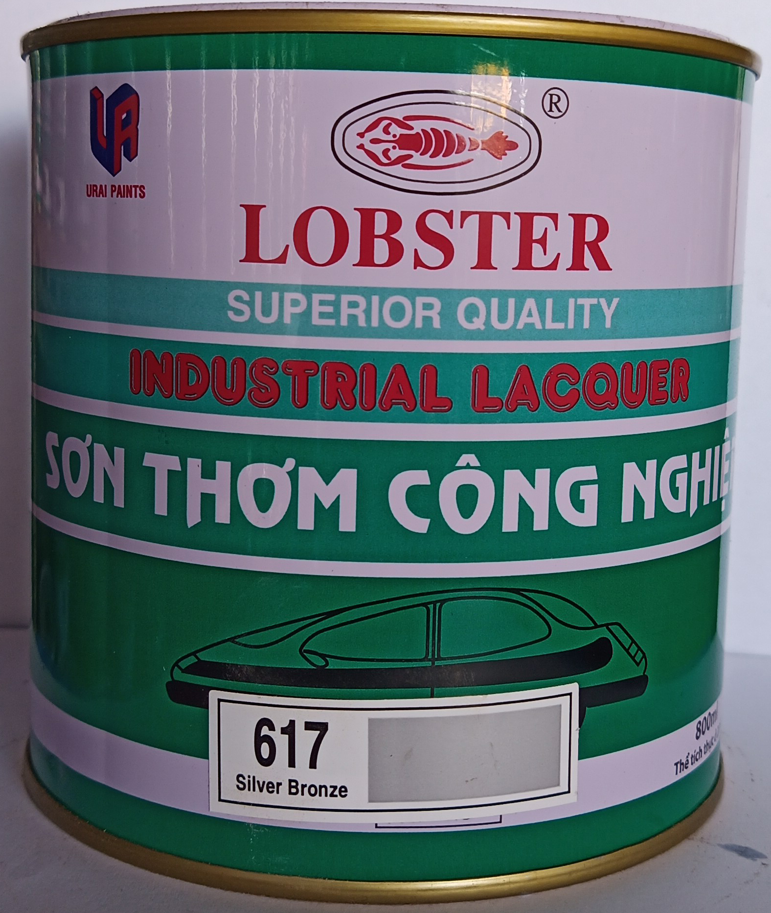 SƠN THƠM CÔNG NGHIỆP LOBSTER 800ML BẠC (617)