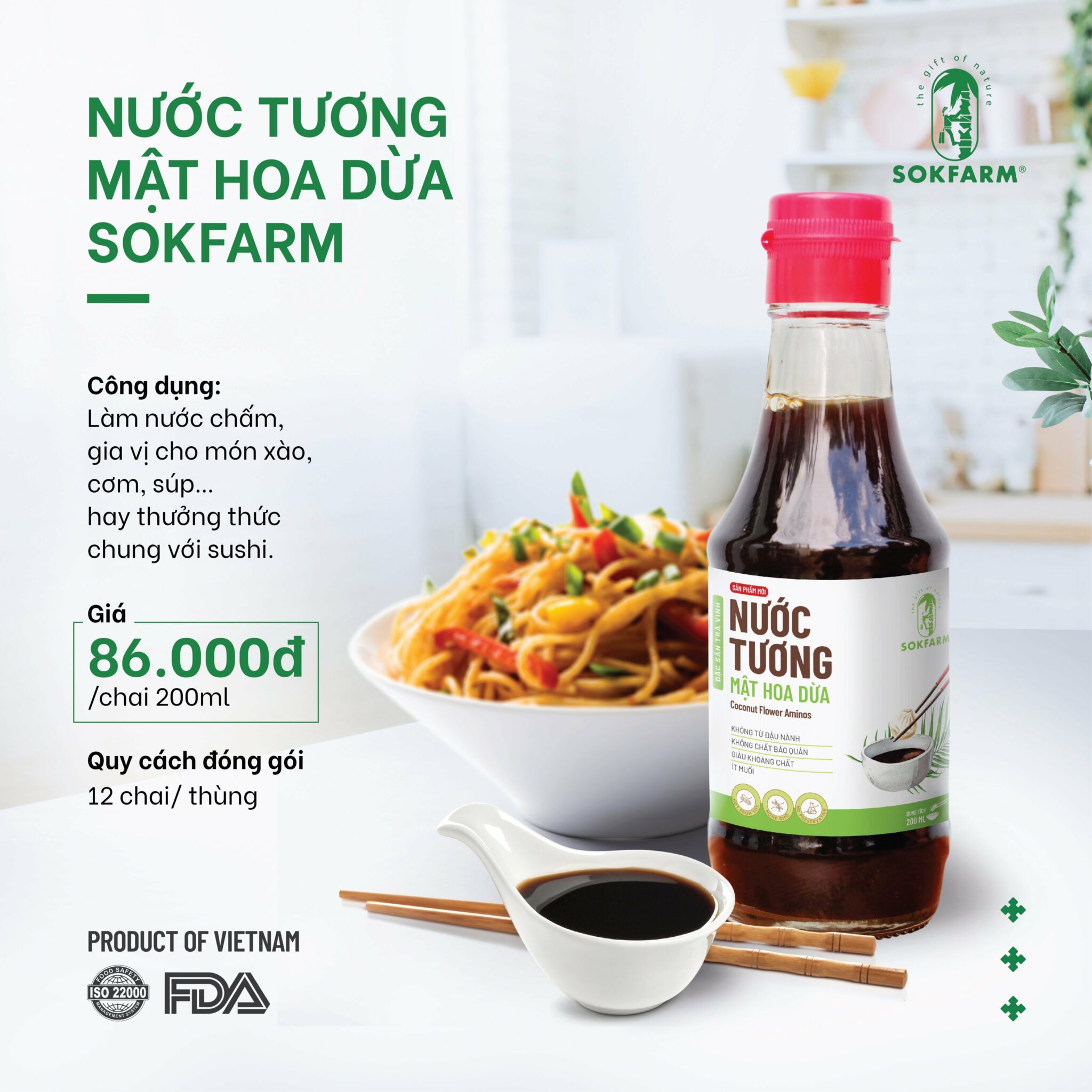 Nước tương mật hoa dừa Sokfarm