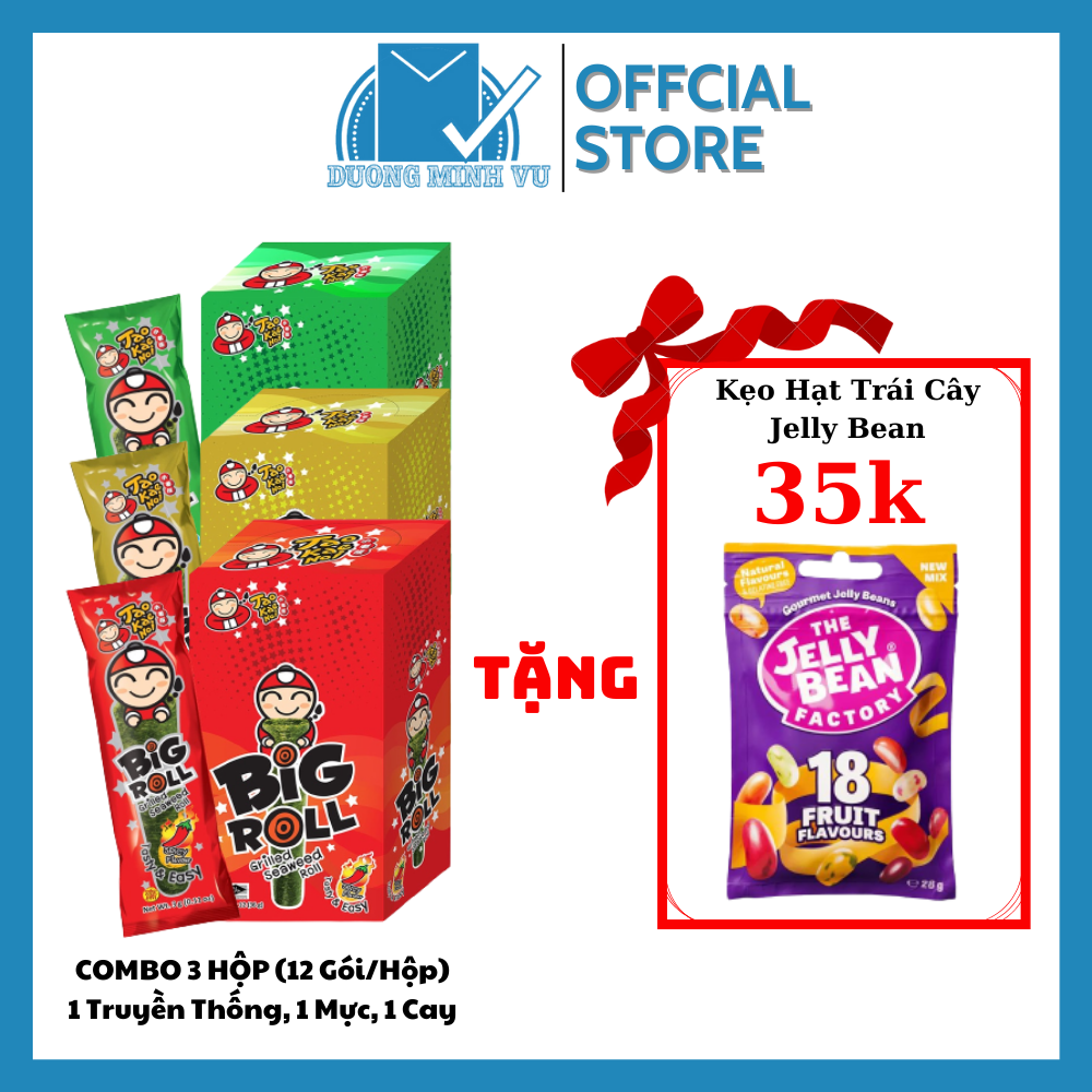 Buy 3 PCs 12 packets box send 1 pack jelly bean fruit candy taoyaenoi big