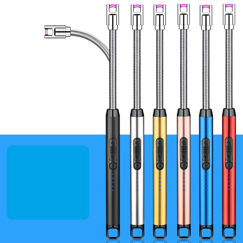 Bật lửa điện thắp nến - Dụng cụ mồi bếp, mồi nến có thể uốn cong - chống gió - sạc USB tiện lợi