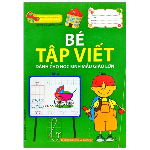 Fahasa - Hành Trang Vào Lớp 1 - Bé Tập Viết Dành Cho Học Sinh Mẫu Giáo Lớn - Tập 2