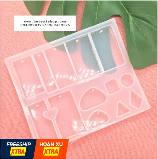 Khuôn Silicone Làm Móc Khóa Resin Và Mặt Dây Chuyền Resin Mẫu 3 - Trường Thịnh Sài Gòn