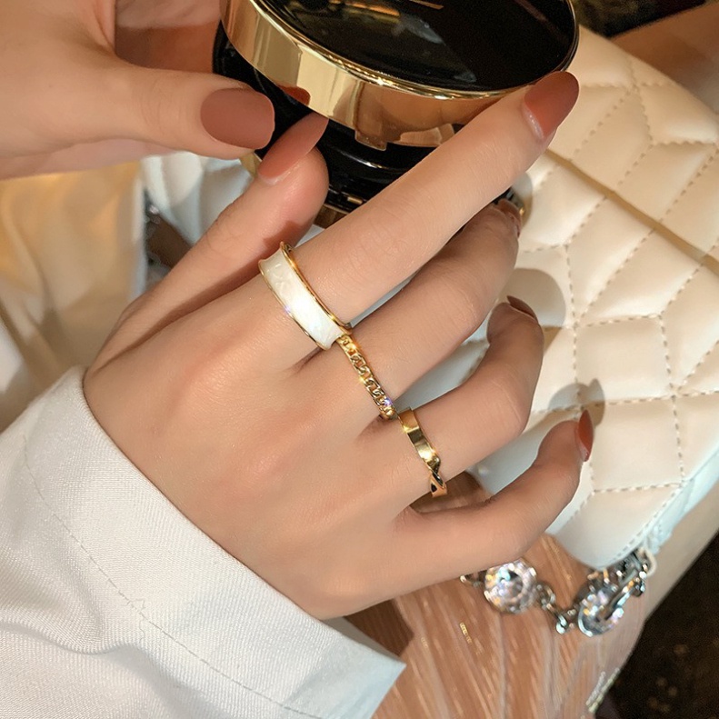 Set 3 nhẫn đeo ngón tay phong cách hàn quốc cá tính dc54