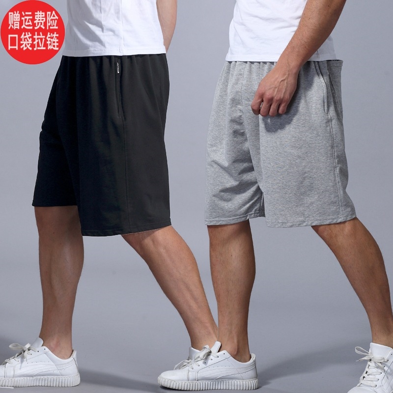 Hot seller loose sports five-point shorts men s fat plus size cotton