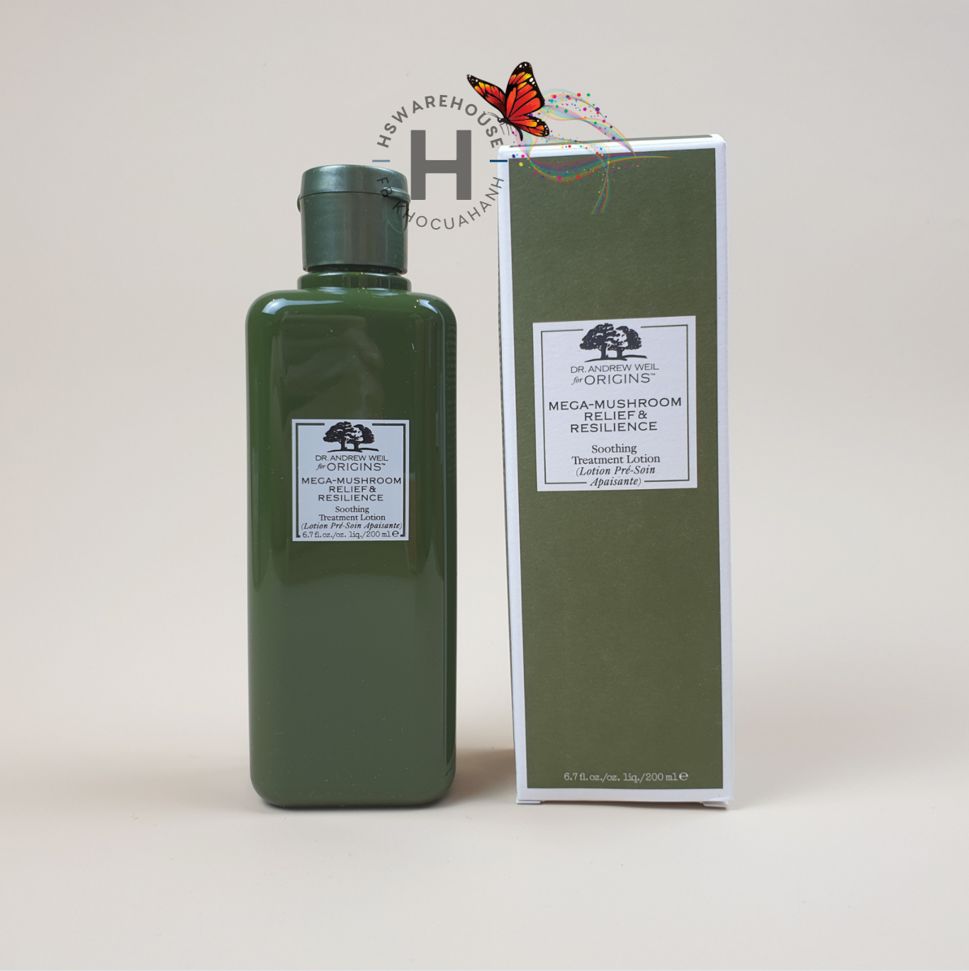 Lotion nấm phục hồi da Origins Mega-Mushroom Relief & Resilience Soothing Treatment