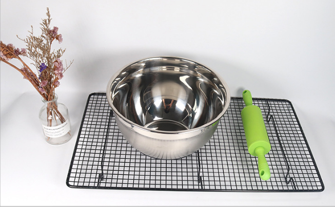 Tô trộn bột inox đế đen 20cm