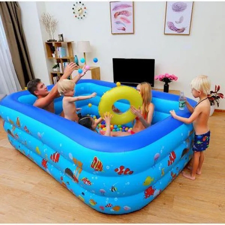 Bể bơi 3 tầng cho bé 1,5M, bể bơi loại tốt nguyên liêu đạt tiêu chuẩn an toàn cho bé, bể bơi cho bé vui chơi giải nhiệt ngày hè.