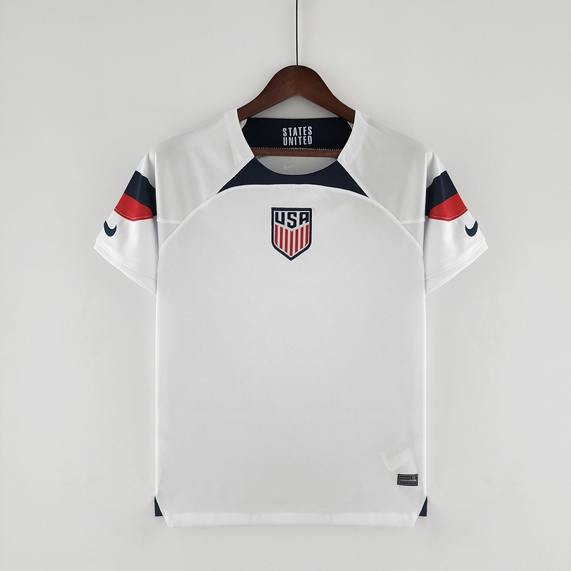 2022 2023 newest fast delivery 2022/23 usa america national team home kit football training short sleeve 2022 world cup jersey sports t-shirt add name men's football jersey size s-xxl