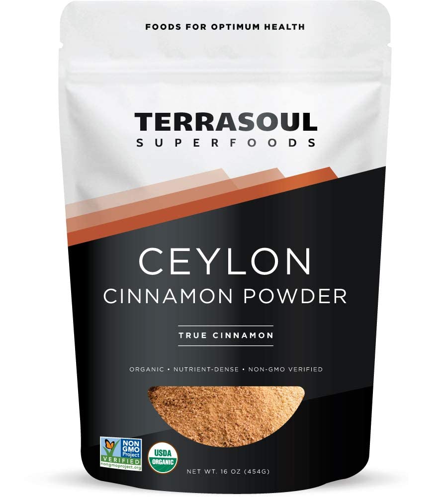 Bột quế Ceylon hữu cơ Terrasoul Superfoods (Ceylon Powder) - 454gr