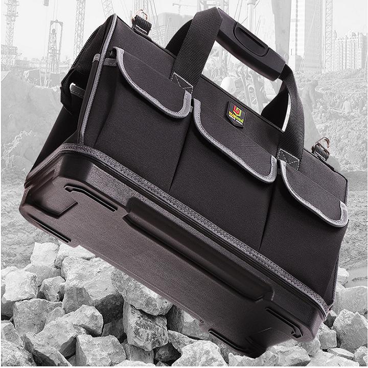 Túi đựng đồ nghề đế nhựa chịu lực Cỡ Nhỏ 16inch: 36x20x26(cm); Giỏ xách đồ nghề đế nhựa, Giỏ đựng đồ nghề đế nhựa; Túi xách dụng cụ; Giỏ đựng dụng cụ điện lạnh