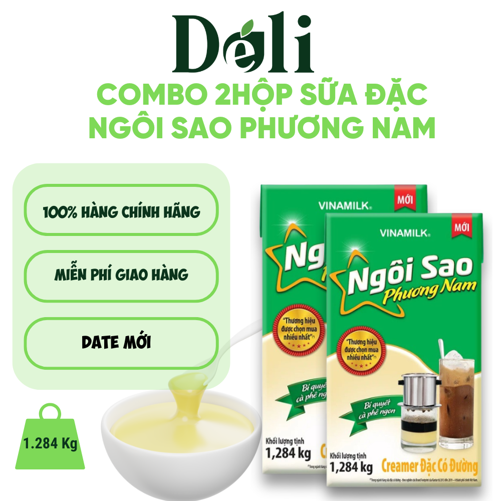 Combo 2 Hộp - Sữa Đặc Ngôi Sao Phương Nam - 1,284kg