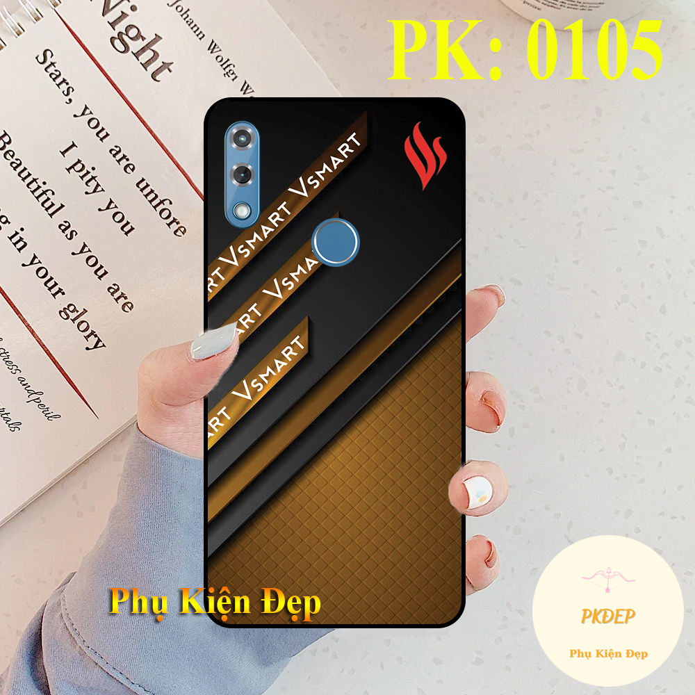 [HCM]Ốp lưng Vsmart Star 4 dẻo đen in hình logo Vsmart và Vinfast