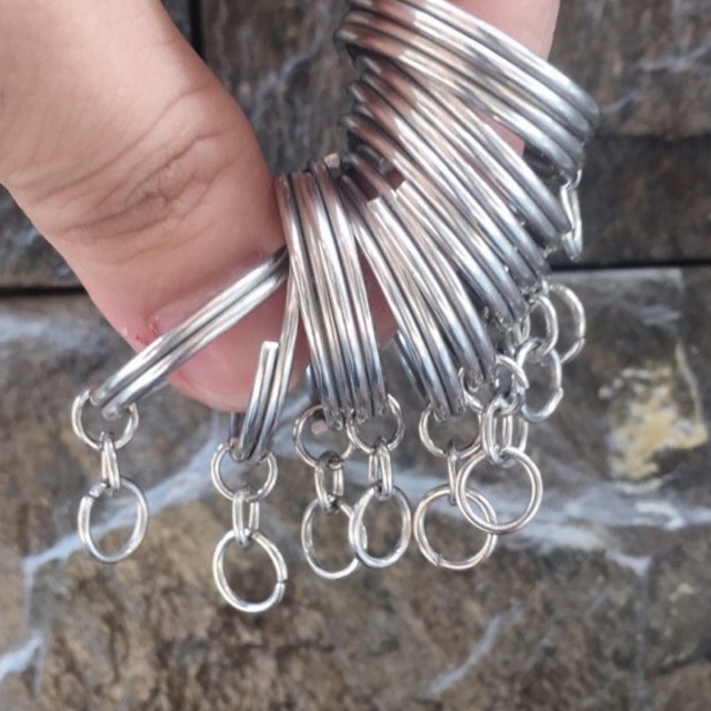 Khoen móc khoá cọng tròn bịch 100 cái
