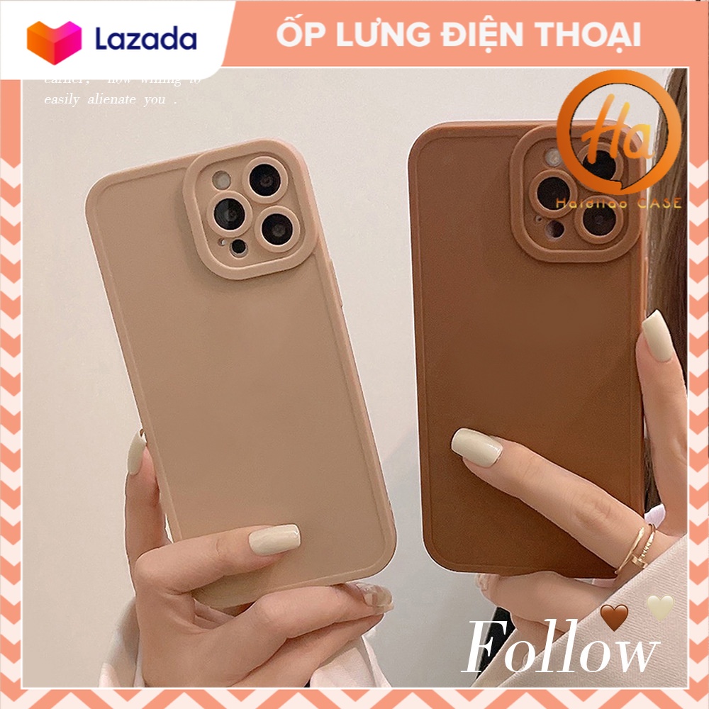 Ốp lưng iphone cạnh vuông lỗ camera màu cam 6s/6plus/7/7plus/8/8plus/x/xr/xs/11/12/13/pro/max/plus/promax CVL49