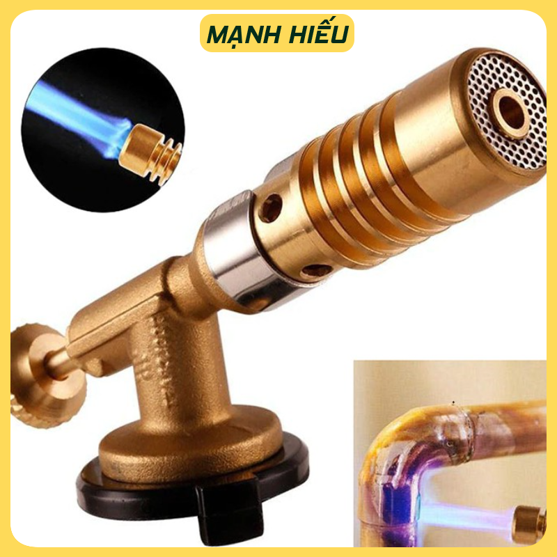 Đèn khò gas 1300 độ bằng đồng nguyên khối độ bền cao, đèn khò ga mini cao cấp - Hàng có sẵn
