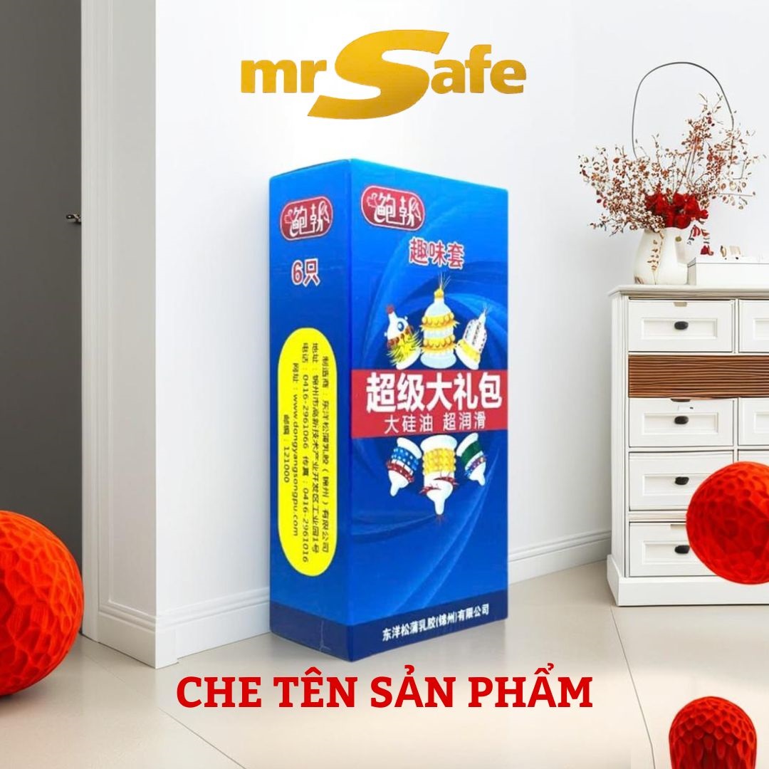 Bao Cao Su Gân Siêu Gai Runbo - Hộp 6 Cái
