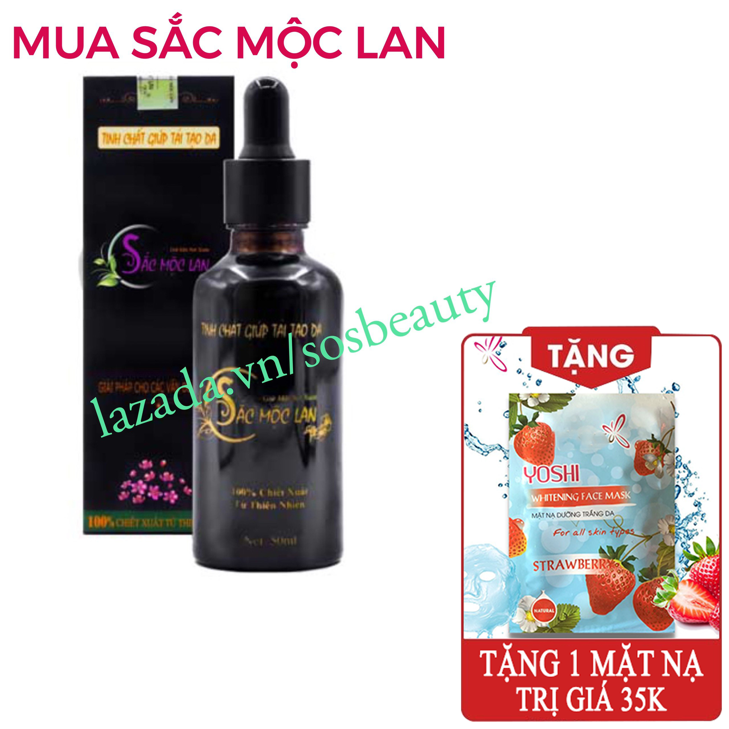 Sắc Mộc Lan, ĐÁNH BAY NÁM, TÀN NHANG, SẸO THÂM & MỤN hiệu quả không ngờ. tặng  mặt nạ