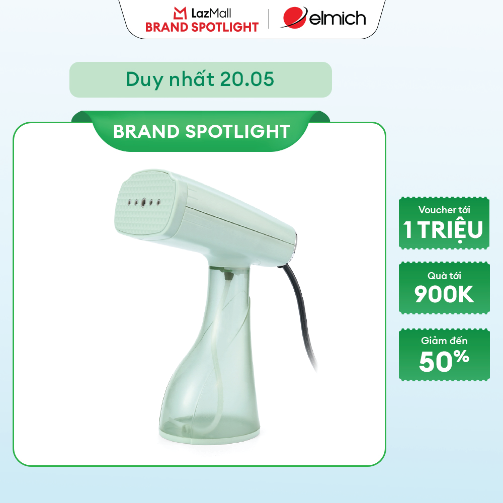 (MEGA 6.6)Bàn là hơi nước cầm tay Elmich SIE9163