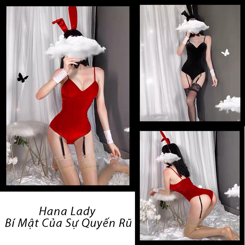 Cosplay sexy thỏ nhung, cosplay thỏ nhung cao cấp, đồ ngủ cosplay sexy thỏ quyến rũ, costume bodysuit sexy CP120.