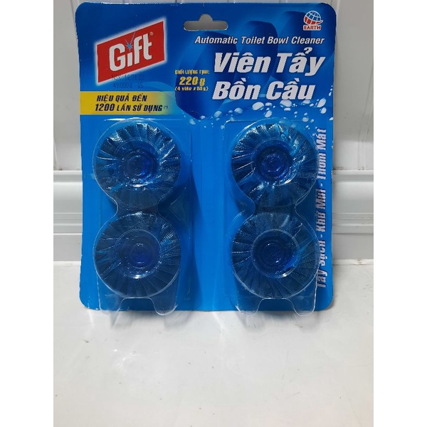 Viên thả bồn cầu Gift vỉ 4 viên