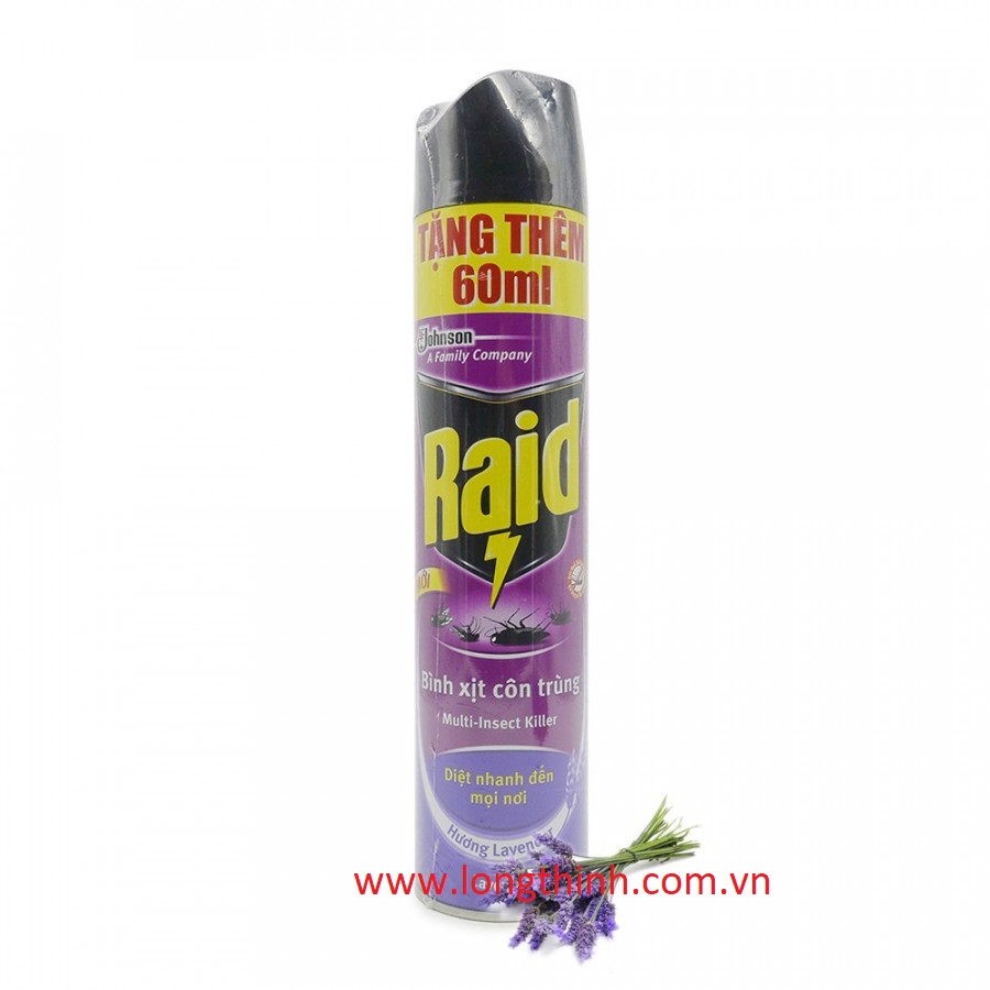[HCM]Xịt côn trùng Raid hương Lavender 660ml