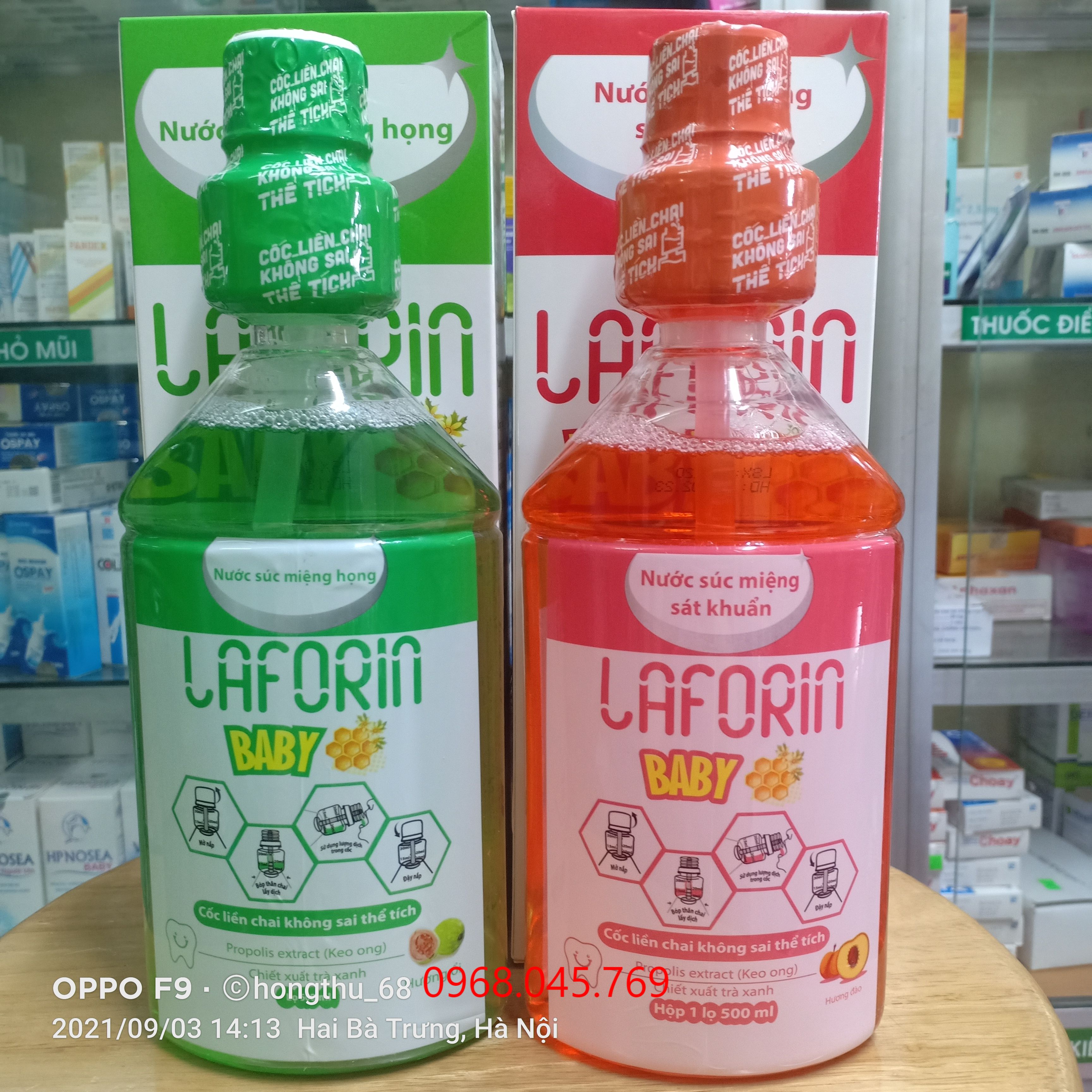 Nước súc miệng sát khuẩn laforin baby dành cho trẻ nhỏ chai 500ml