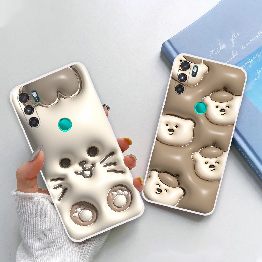 Ốp lưng Vsmart Active 3, ốp điện thoại vsmart, vinsmart hình gấu 3D dễ thương, thời trang