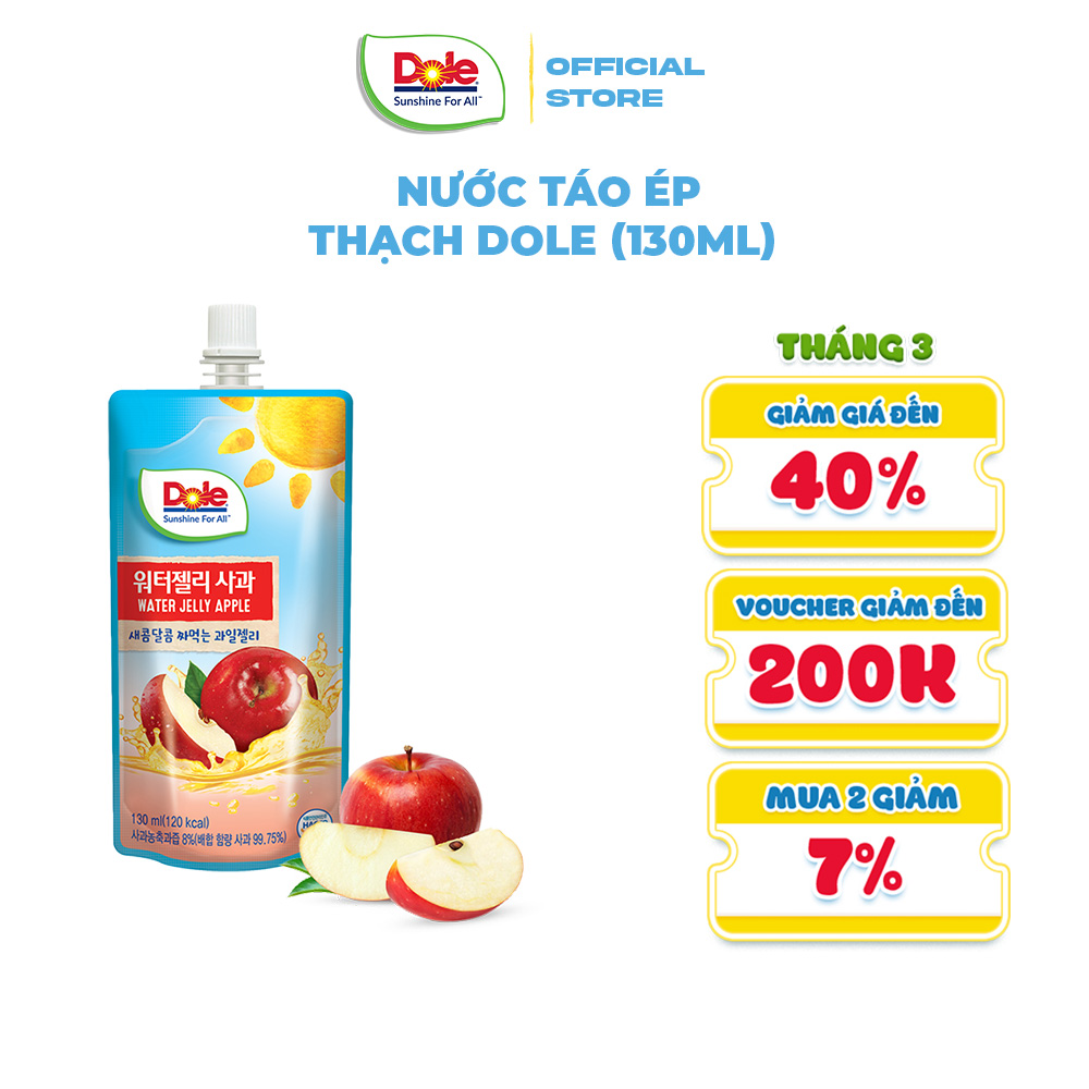 Nước táo ép thạch dole
