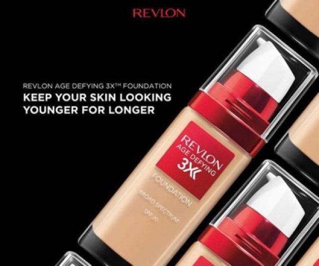Kem nền chống lão hoá revlon age defying 3x foundation spf 20 30 soft beige