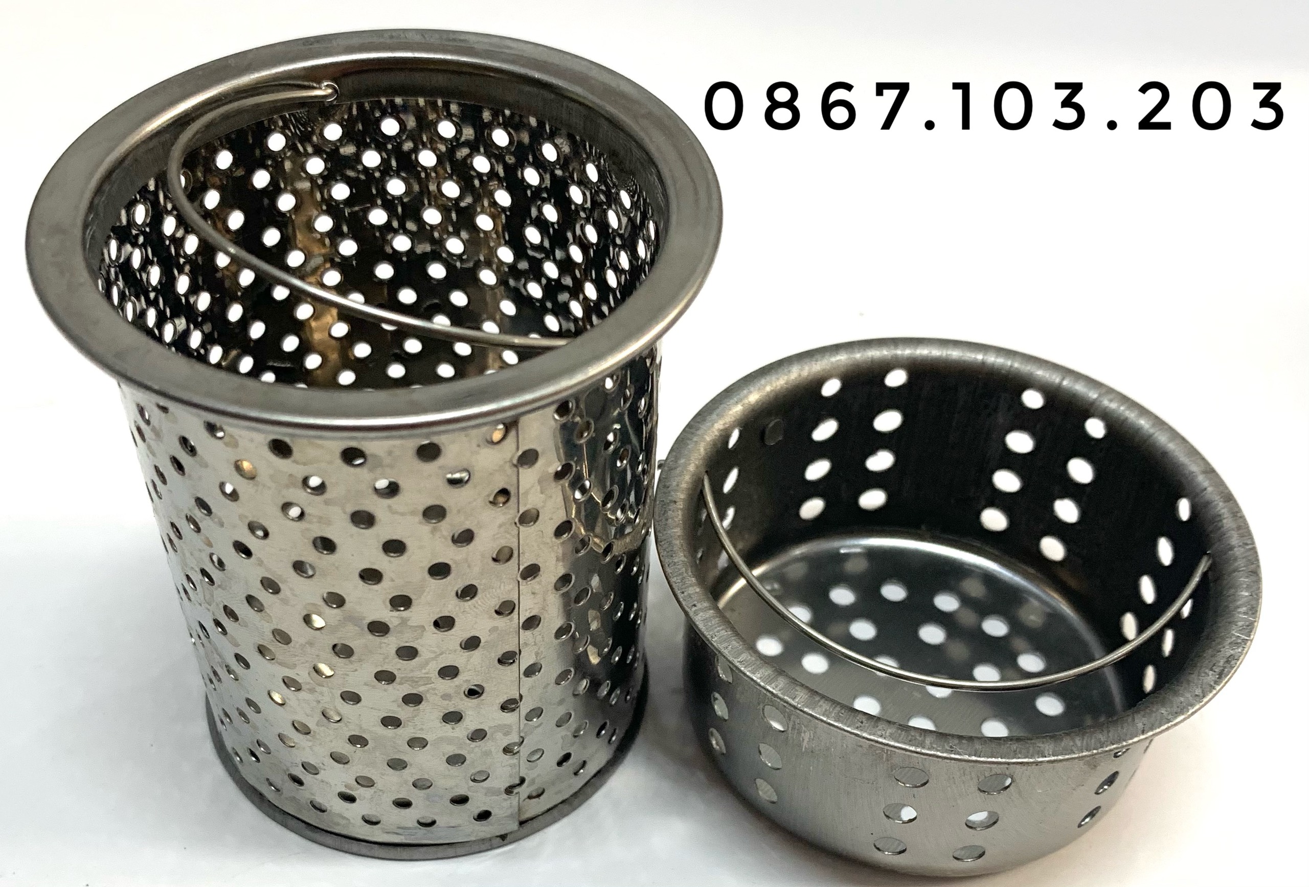 Giỏ Lọc Cặn Rác Bồn Rửa Chén Bát Bằng Inox Cao Cấp