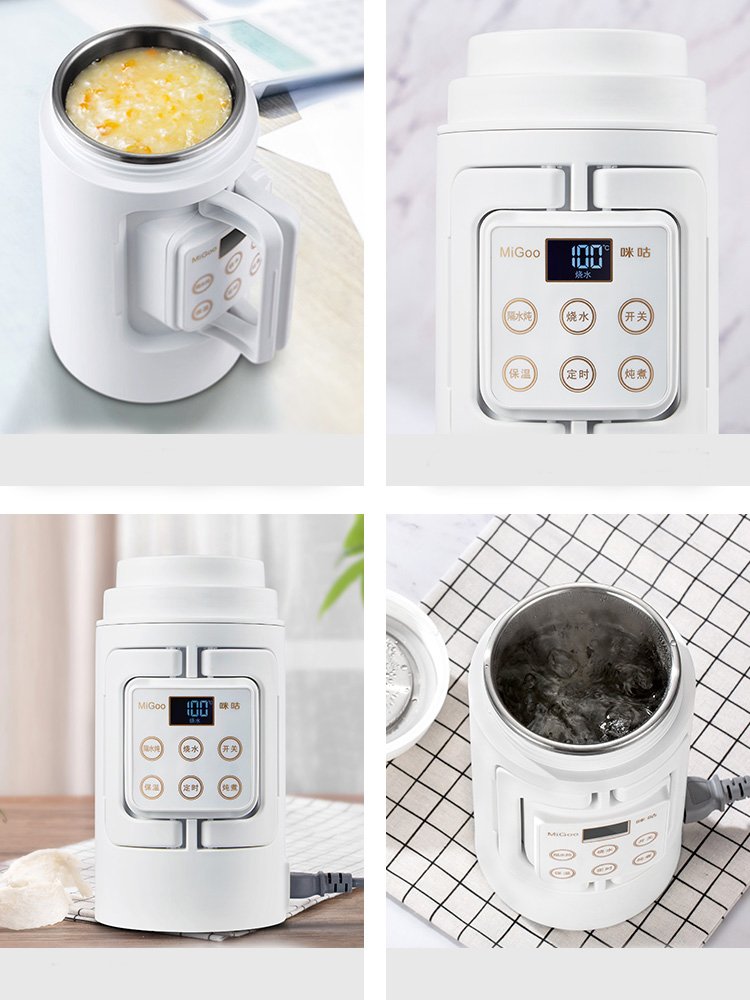 Ấm siêu tốc du lịch cầm tay nhỏ gọn - ấm đun nước siêu tốc tự ngắt, bình đun nước siêu tốc  - ấm đun nước du lịch xách tay thông minh, pha trà, nấu cháo, có đèn led hiển thị, tự ngắt khi sôi