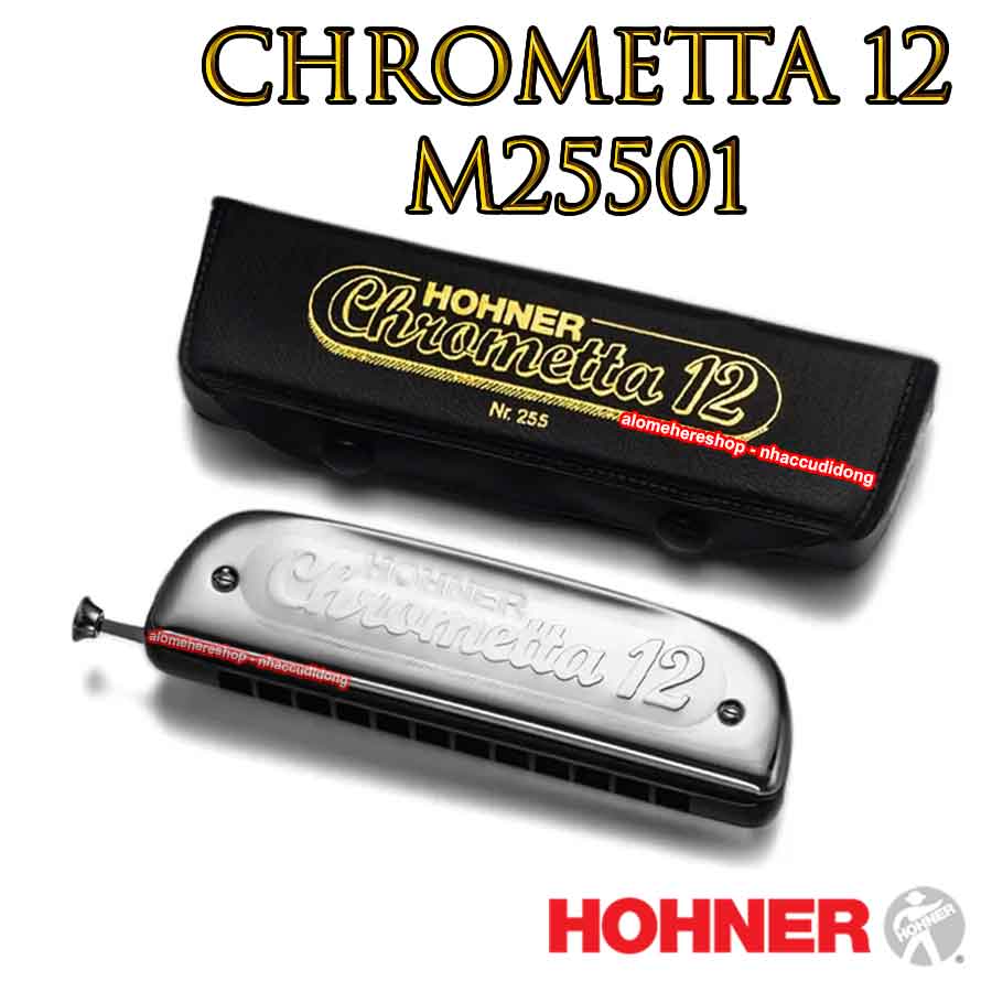 Kèn harmonica Chromatic Hohner Chrometta 12
