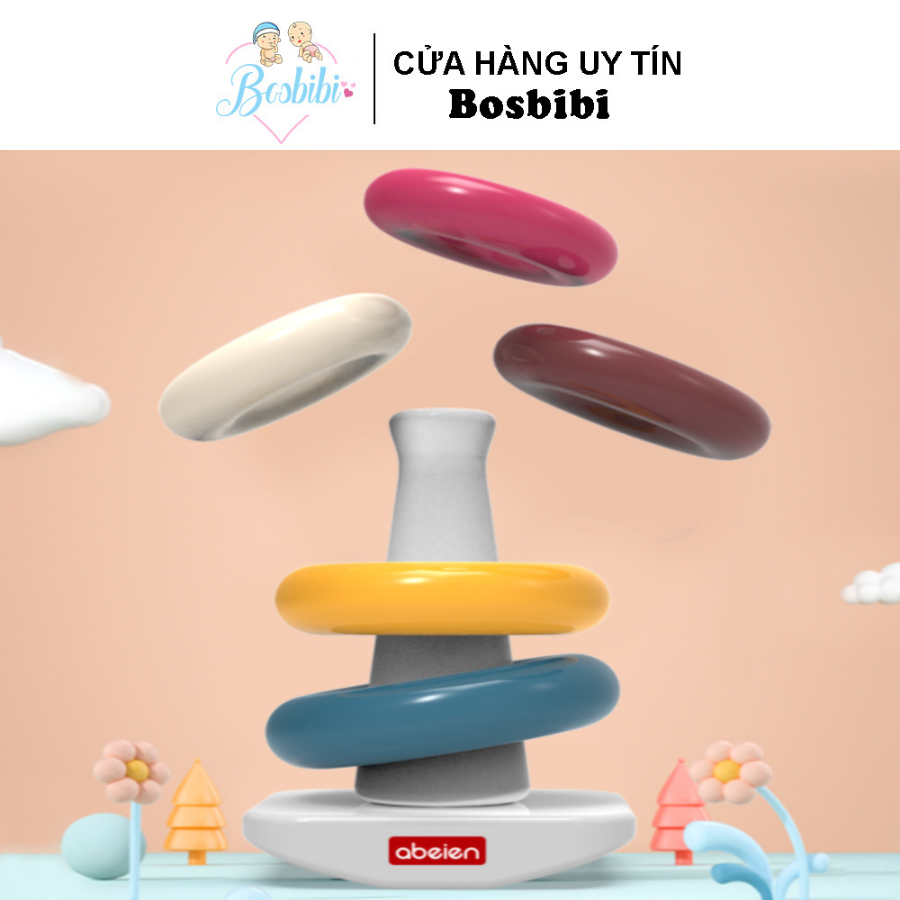 Đồ chơi tháp xếp chồng phát triển cho bé - chính hãng abeien (nguyên hộp)