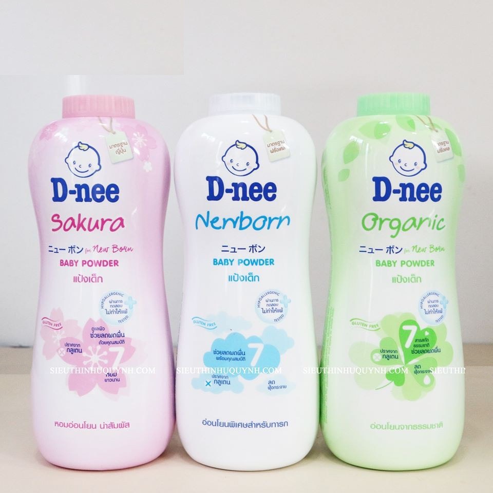Phấn rôm dành cho bé dnee chai 350gr hàng thái lan