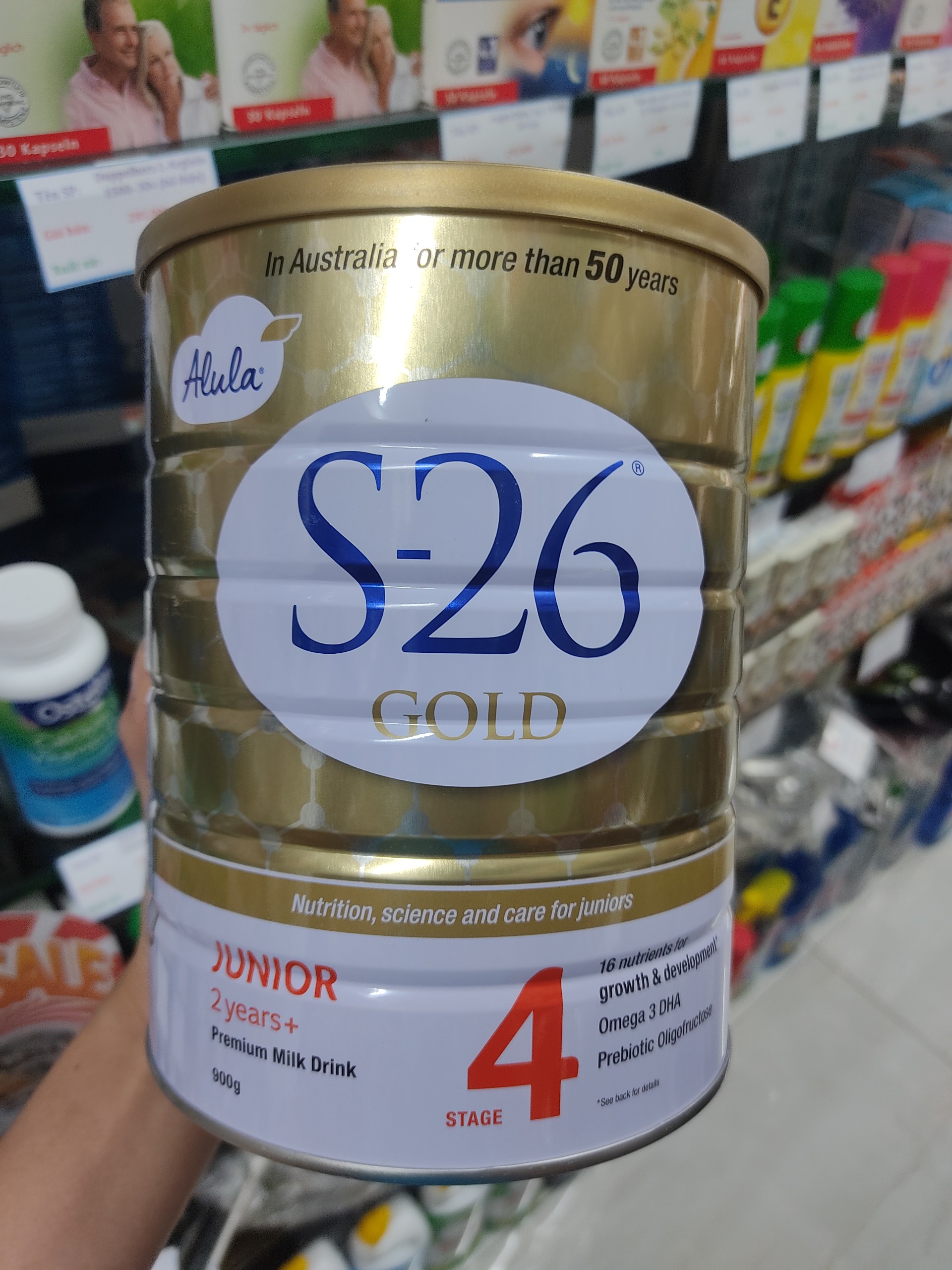 Sữa bột s26 mẫu mới gold số 4 cho trẻ trên 2 tuổi 900g