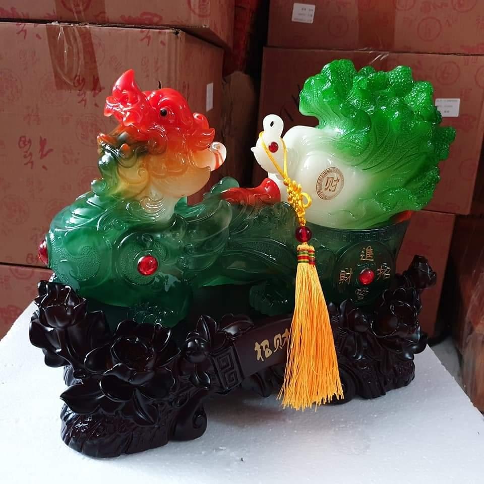 Tỳ hưu kéo bắp cải ngang 36 cm cao 30 cm