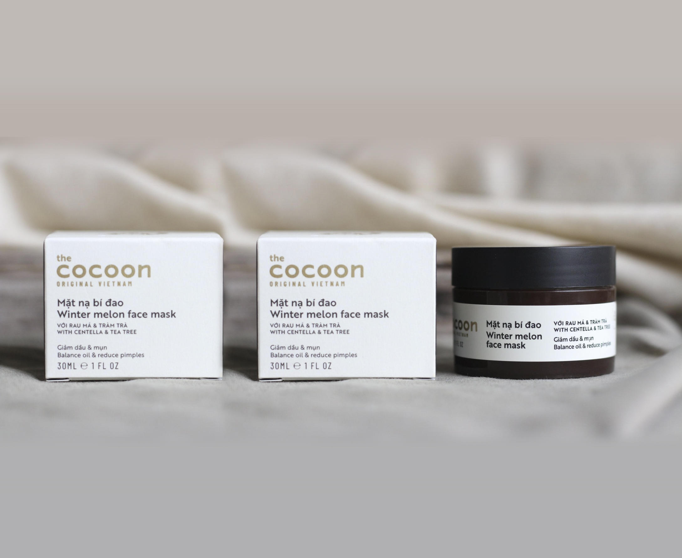Bộ 2 mặt nạ bí đao giảm mụn cocoon
