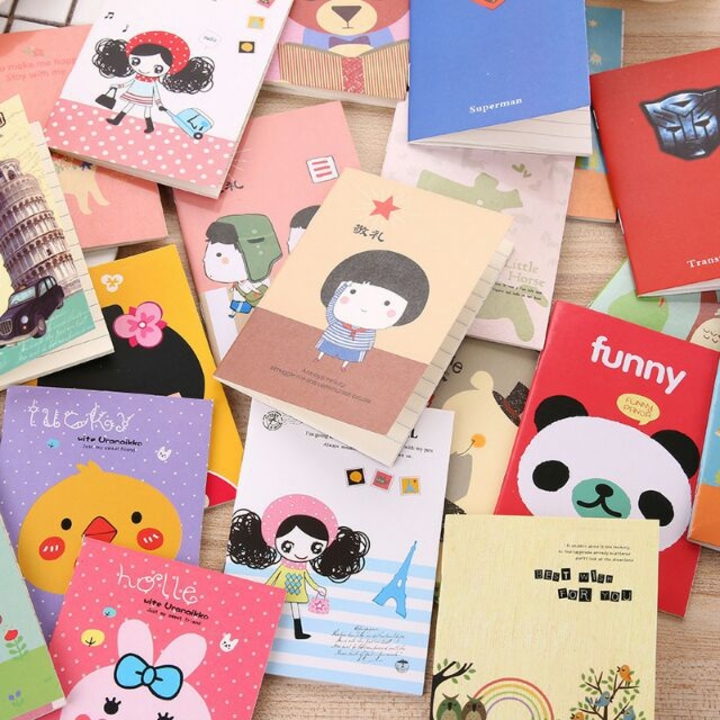 Bộ 4 quyển sổ ghi chú mini/ Sổ ghi chú bỏ túi